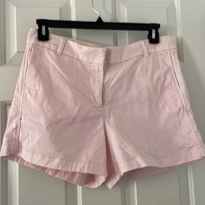 JCrew chino shorts in baby pink with 4 inch inseam.  Size 14